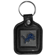 Detroit Lions Square Leatherette Key Chain